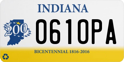 IN license plate 061OPA