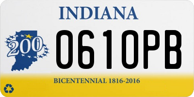 IN license plate 061OPB