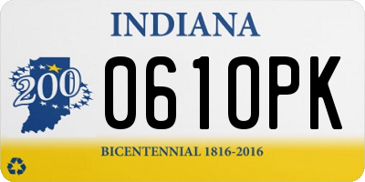 IN license plate 061OPK