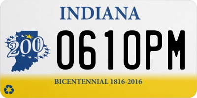 IN license plate 061OPM