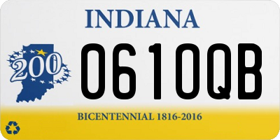 IN license plate 061OQB