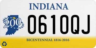 IN license plate 061OQJ