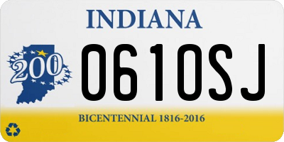IN license plate 061OSJ