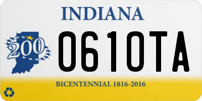 IN license plate 061OTA