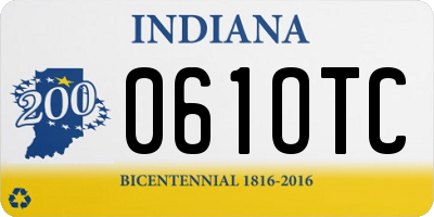 IN license plate 061OTC