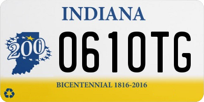 IN license plate 061OTG