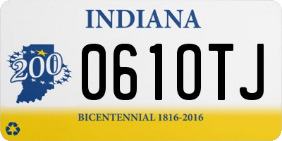 IN license plate 061OTJ
