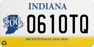 IN license plate 061OTQ