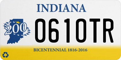 IN license plate 061OTR