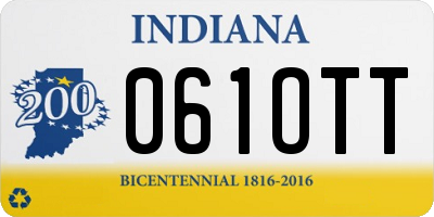 IN license plate 061OTT