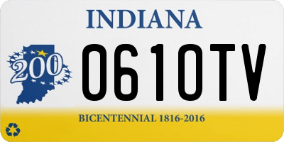 IN license plate 061OTV