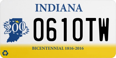 IN license plate 061OTW