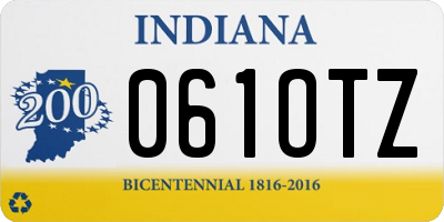 IN license plate 061OTZ