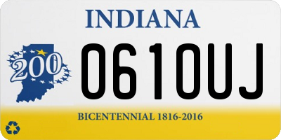 IN license plate 061OUJ