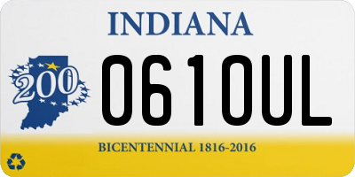 IN license plate 061OUL
