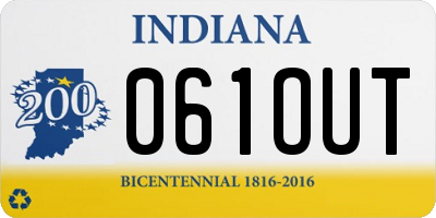 IN license plate 061OUT