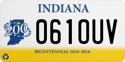 IN license plate 061OUV
