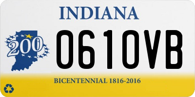 IN license plate 061OVB