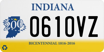 IN license plate 061OVZ