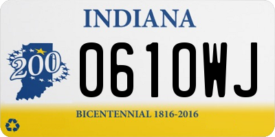 IN license plate 061OWJ