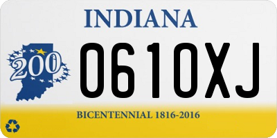 IN license plate 061OXJ