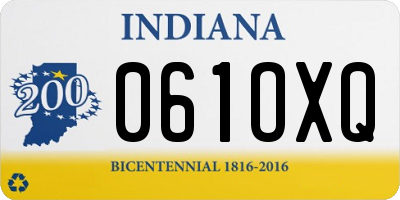 IN license plate 061OXQ