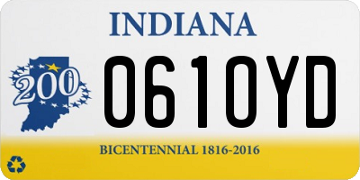 IN license plate 061OYD