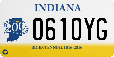 IN license plate 061OYG