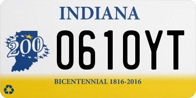 IN license plate 061OYT