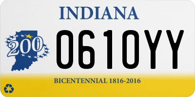 IN license plate 061OYY