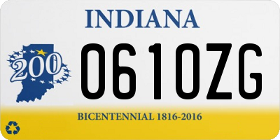 IN license plate 061OZG