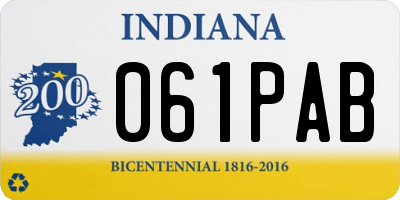 IN license plate 061PAB