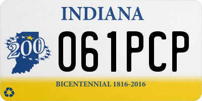 IN license plate 061PCP