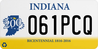 IN license plate 061PCQ