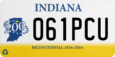 IN license plate 061PCU
