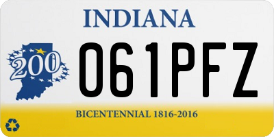 IN license plate 061PFZ