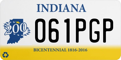 IN license plate 061PGP