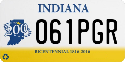 IN license plate 061PGR