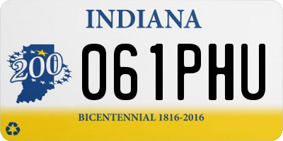 IN license plate 061PHU