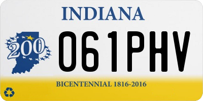 IN license plate 061PHV