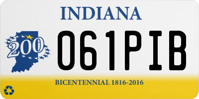 IN license plate 061PIB
