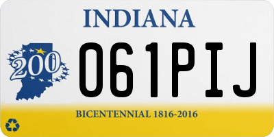 IN license plate 061PIJ