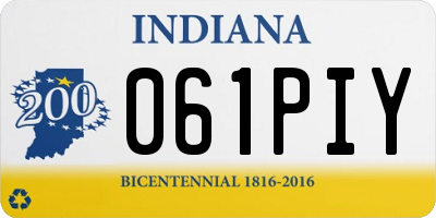 IN license plate 061PIY