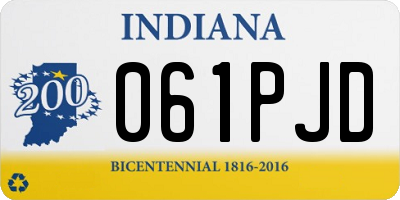 IN license plate 061PJD