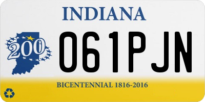 IN license plate 061PJN