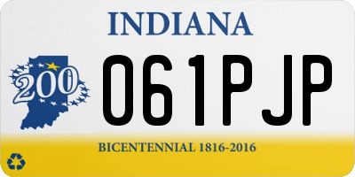 IN license plate 061PJP