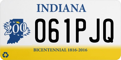 IN license plate 061PJQ