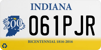 IN license plate 061PJR
