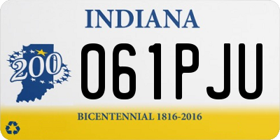 IN license plate 061PJU