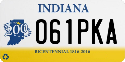 IN license plate 061PKA